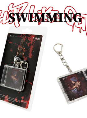 cuplikecup联名连麻swimming觉醒派对NFC迷你唱片专辑钥匙扣挂件