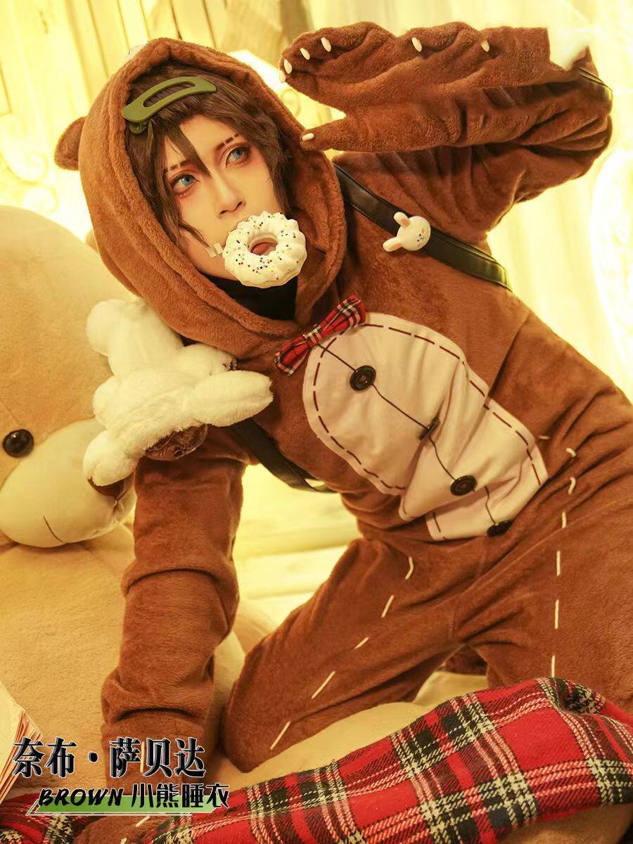 渺小星球第五人格联动cos服佣兵布朗熊睡衣cosplay可妮兔可爱装男