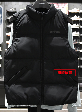 李宁男子80%鹅绒马甲2025冬季韦德系列防泼水鹅绒羽绒马甲AMRV079