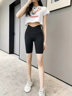 断码特价韩版芭比裤鲨鱼裤薄款5分9分平腰交叉腰显瘦瑜伽裤打底裤