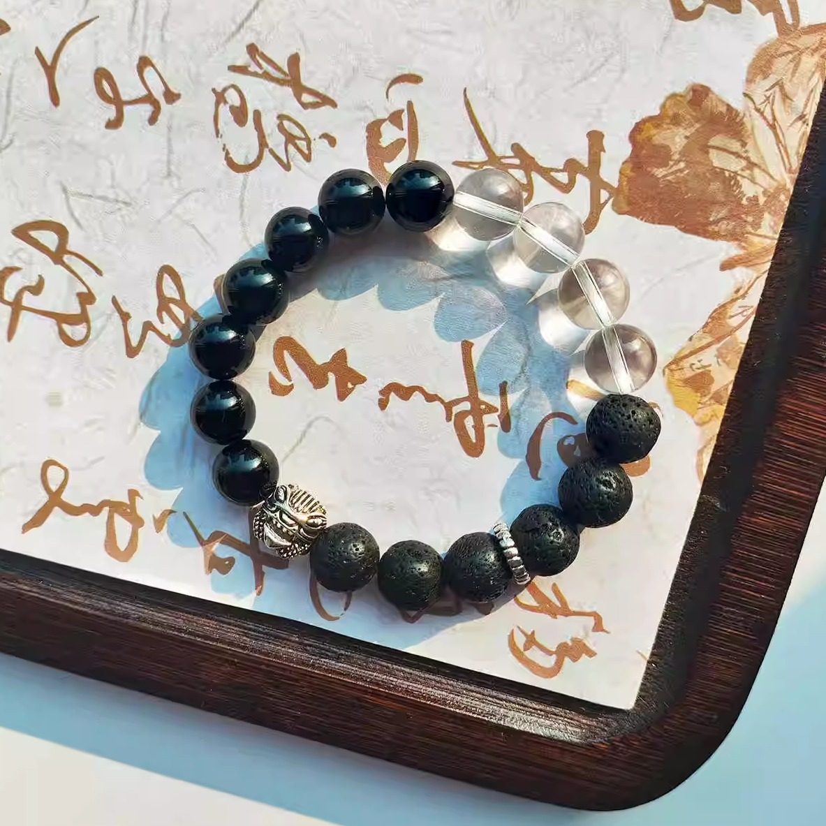 手链黑曜石男款原创设计