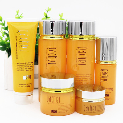 莱茜儿左旋VC化妆品套装5件套保湿补水滋润面奶水乳霜精华粉底