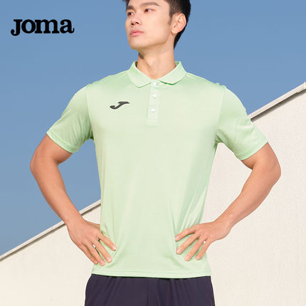 JOMA荷马成人儿童短袖POLO衫保罗运动T恤休闲透气速干翻领纯色