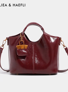 香港品牌红色新娘结婚包包女小众高级感手提包百搭通勤单肩斜挎包