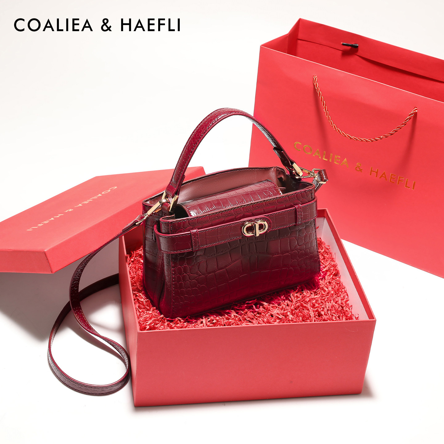香港品牌鳄鱼纹斜挎凯莉包包女式2025新款手提包高级质感单肩女包,箱包皮具/热销女包/男包,水桶包,淘宝优惠券,粉丝福利购,淘宝优惠卷