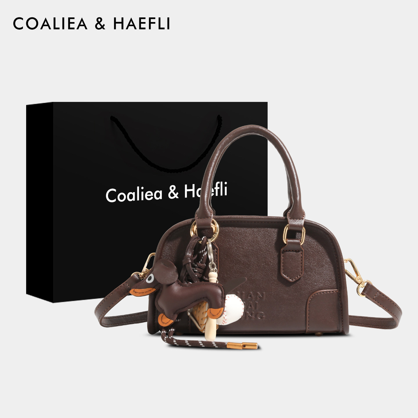 明星同款COALIEA&HAEFLI包包女手提包2026新款高级感保龄球斜挎包,箱包皮具/热销女包/男包,波士顿包,淘宝优惠券,粉丝福利购,淘宝优惠卷