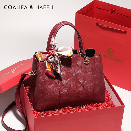 官网COALIEA&HAEFLI红色新娘包女