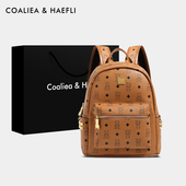 香港品牌女大学生上课双肩包包女生可爱印花背包百搭大容量书包潮