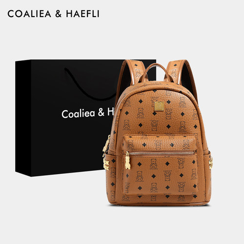 官网COALIEA&HAEFLI小熊双肩包女