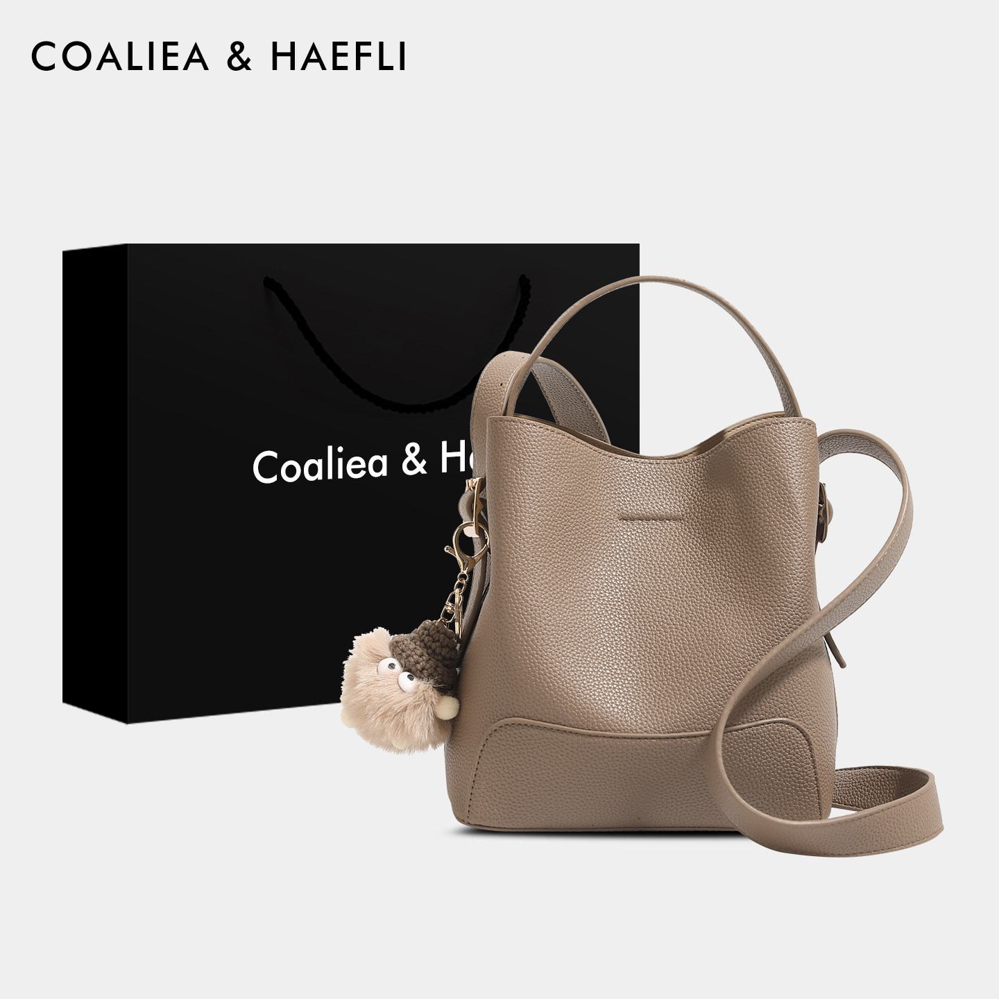 香港品牌软皮水桶包包女2025秋冬新款大容量百搭单肩斜挎包手提包,箱包皮具/热销女包/男包,水桶包,淘宝优惠券,粉丝福利购,淘宝优惠卷