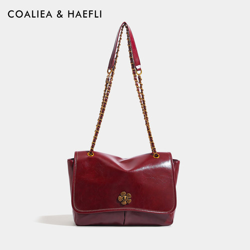 官网COALIEA&HAEFLI红色新娘包女