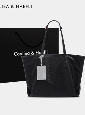 香港品牌油蜡皮小众大容量托特包女26新款高级质感通勤单肩包大包