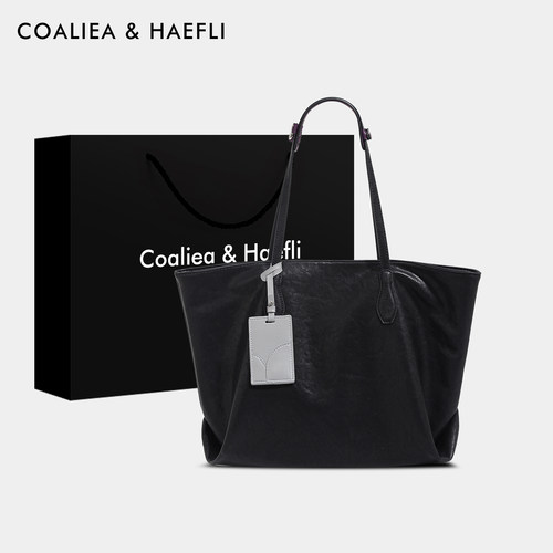 香港品牌油蜡皮托特包单肩包大包