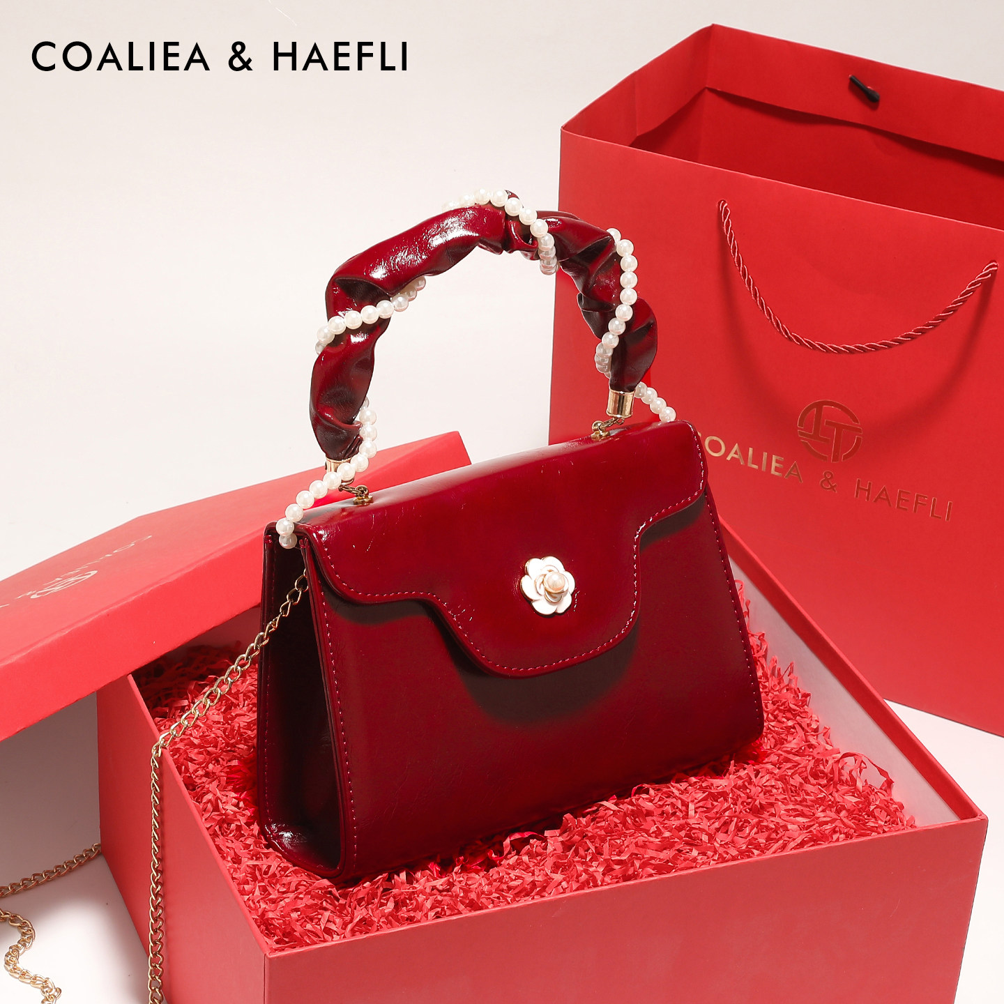 香港品牌红色结婚新娘包包女礼物轻奢山茶花手提包大气单肩斜挎包,箱包皮具/热销女包/男包,通用款女包,淘宝优惠券,粉丝福利购,淘宝优惠卷