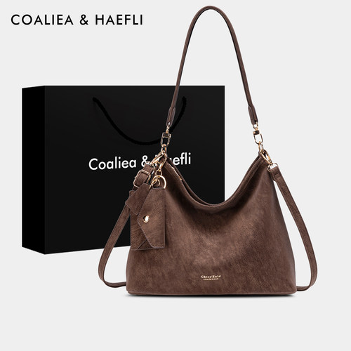 官网COALIEA&HAEFLI复古托特包女