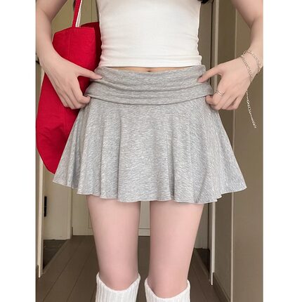 无托腹孕妇裙夏装薄款高弹a字防走光短裙夏季网球短裙孕妇半身裙