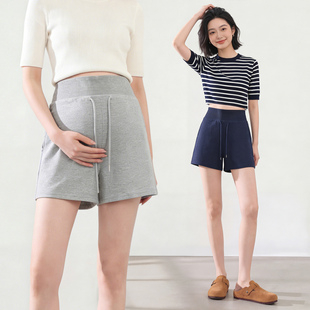 夏装 宽松百搭孕妇短裤 外穿不勒肚子薄款 夏季 辣妈热裤 无托腹孕妇裤