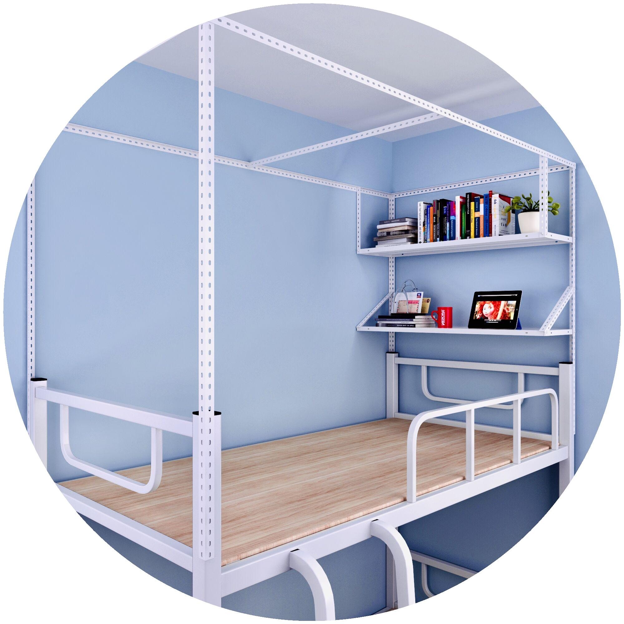 支架蚊帐杆窗帘加厚挂衣遮光布床幔家用学生寝室单人床架子上床