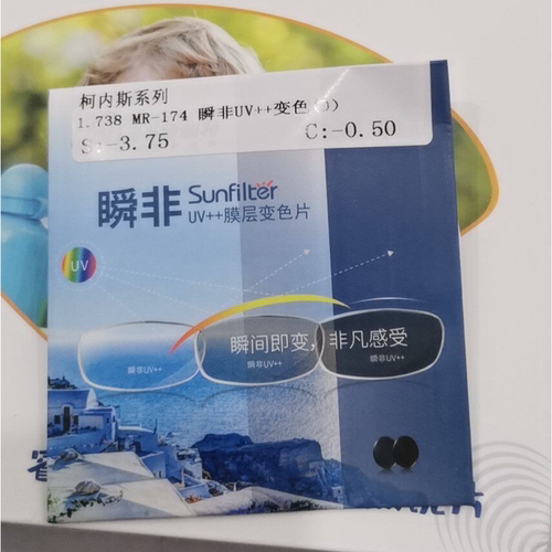 康耐特变色防蓝光双非球面