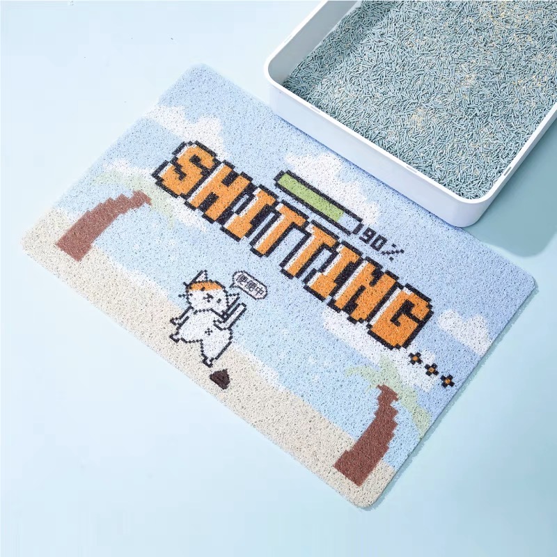 噗扑实验室游戏机系列猫砂垫防带出防滑耐抓垫子防外溅可清洁不漏