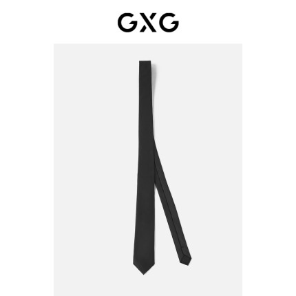 GXG通勤领带男简约商务纯色条纹衬衫西装正装男士