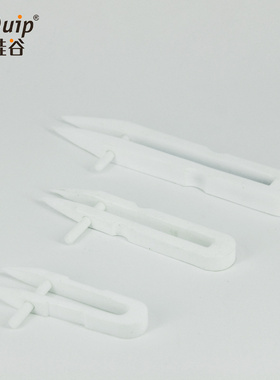 芯硅谷 T1282 聚四氟乙烯镊子 加厚型 F4镊子铁氟龙镊 四氟镊