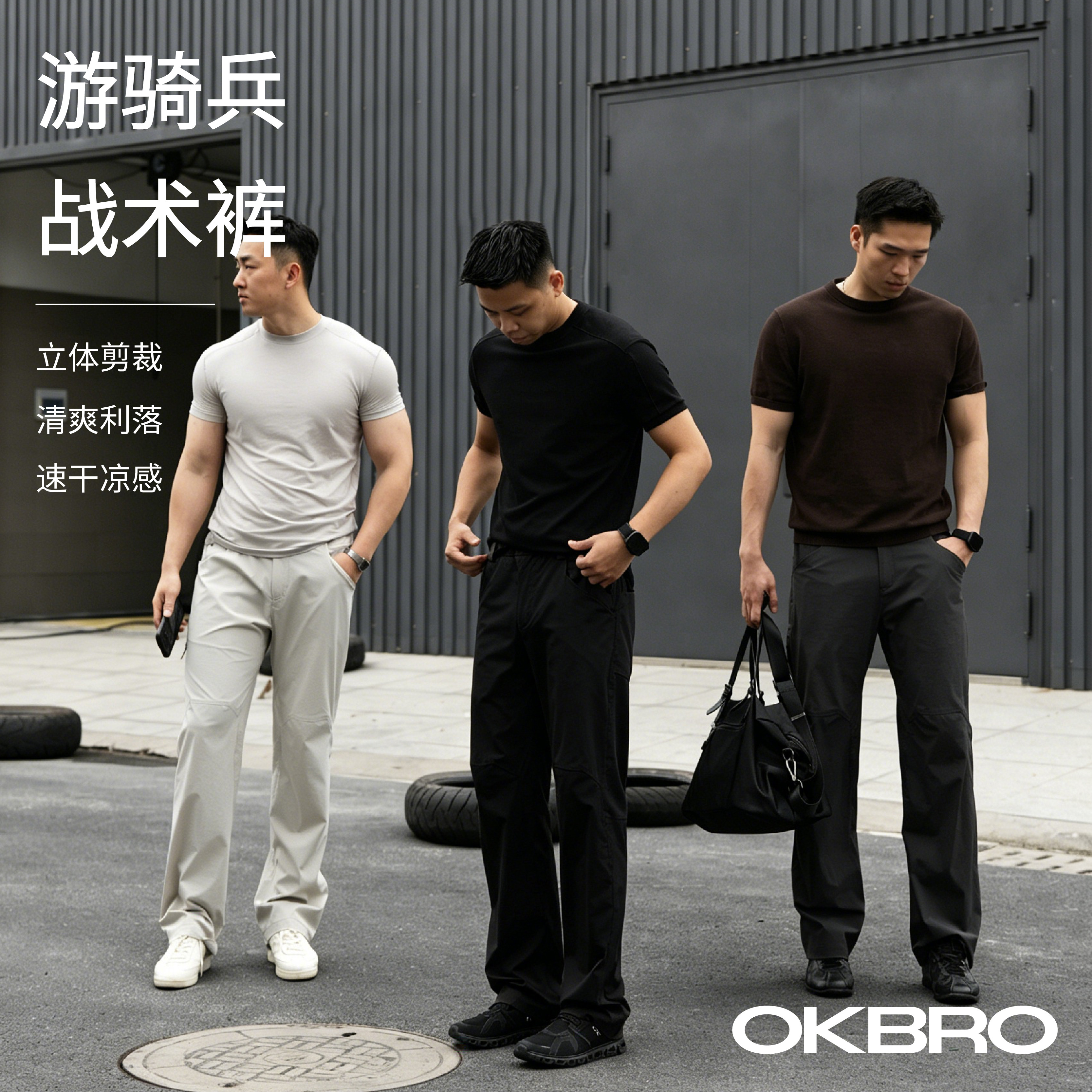 【游骑兵立体剪裁休闲裤】OKB休闲裤