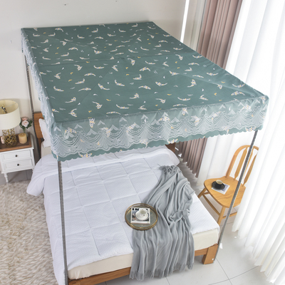 蕾丝防尘顶蚊帐家用顶盖防尘罩1.2m遮光顶布床罩防灰尘挡灰盖布