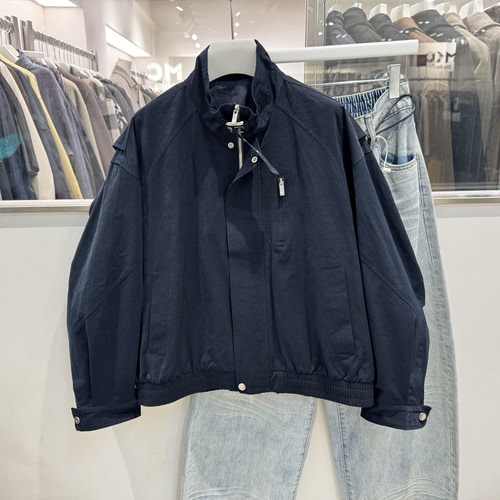 2026春季新款美式复古立领飞行夹克男时尚百搭宽松工装外套男潮