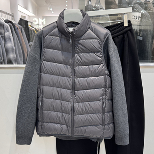 2025秋冬韩系简约纯色立领羽绒马甲男时尚 外套潮 宽松百搭背心无袖