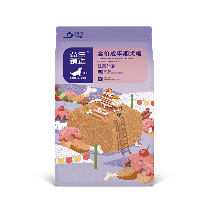 靓贝甄选狗粮2.5kg通用型