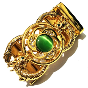 新款时来运转旋转自动扣皮带头男士裤带扣头中国风龙腰带卡头3.5