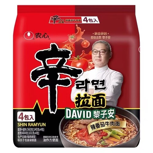 农心辣番茄牛肉面海鲜汤拉面泡面拌面正宗乌龙面泡菜韩式煮面