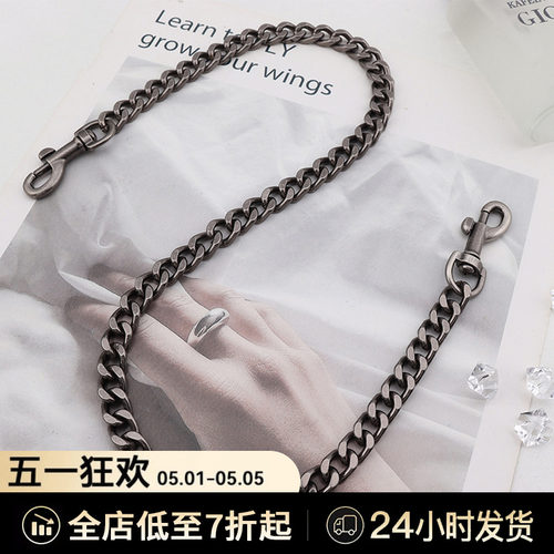 ys圣罗邮差包粗链子肩带链条