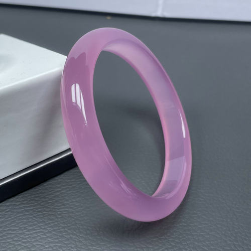 天然细厚芙蓉玉手镯时尚百搭女款