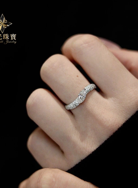 一帘幽梦1克拉马眼莫桑女戒
