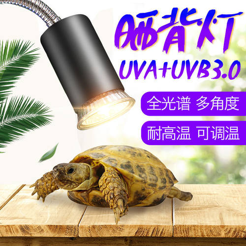 宠物乌龟uvb晒背灯爬宠uva陆龟蜥蜴补钙专用定时加热灯泡保温灯
