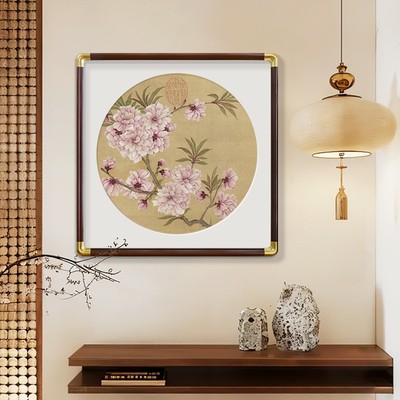 宋代美学新中式玄关装饰画