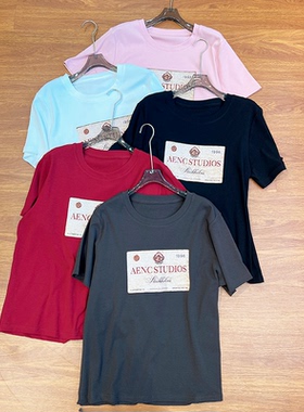 必魅2025夏季宽松短袖印花T恤大码上衣女遮肉减龄体恤65482女装