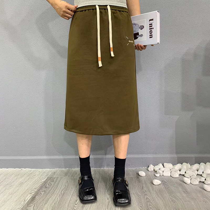 EF频道大码女装韩版ins休闲半身裙2025秋季新款遮肉中长款裙子潮