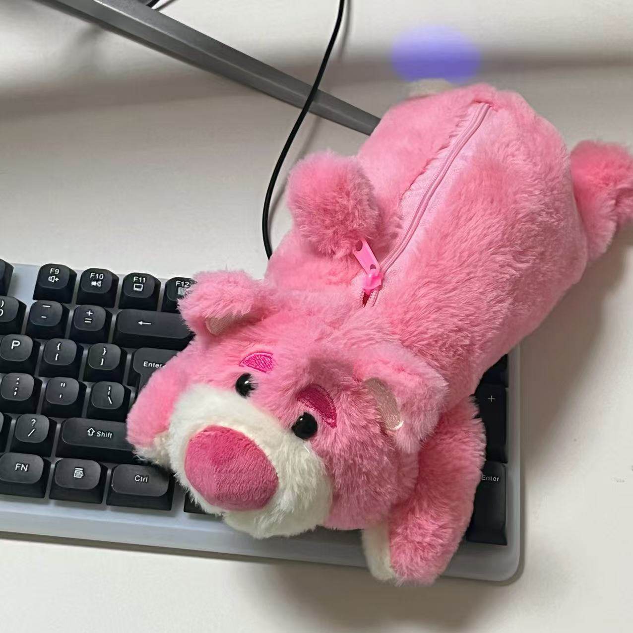 毛绒动物笔袋软乎乎可爱创意呼呼小众学生午睡文具桌面收纳袋