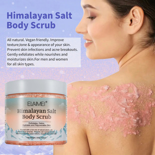 Natural Himalayan Salt Body face Scrub Exfoliating喜马拉雅