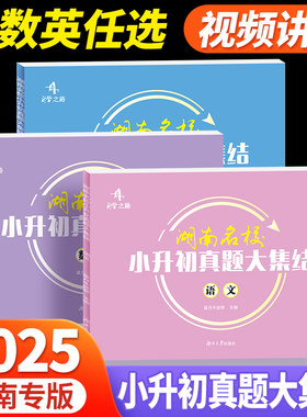 2025升学之路湖南名校小升初真题大集结语文数学英语小考真题试卷专题训练英语试题湖南四大名校小学6年级总复习升初中招生真题卷