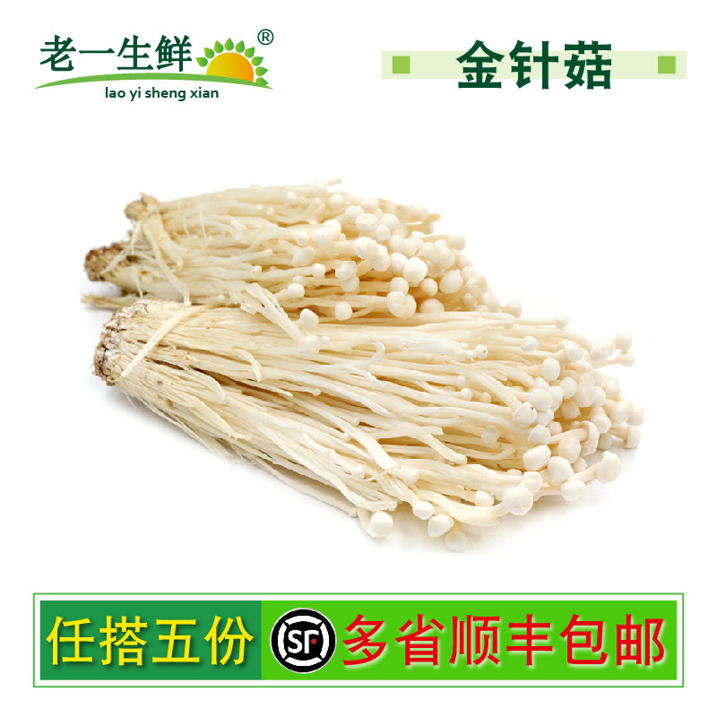 老一生鲜新鲜500g金针菇