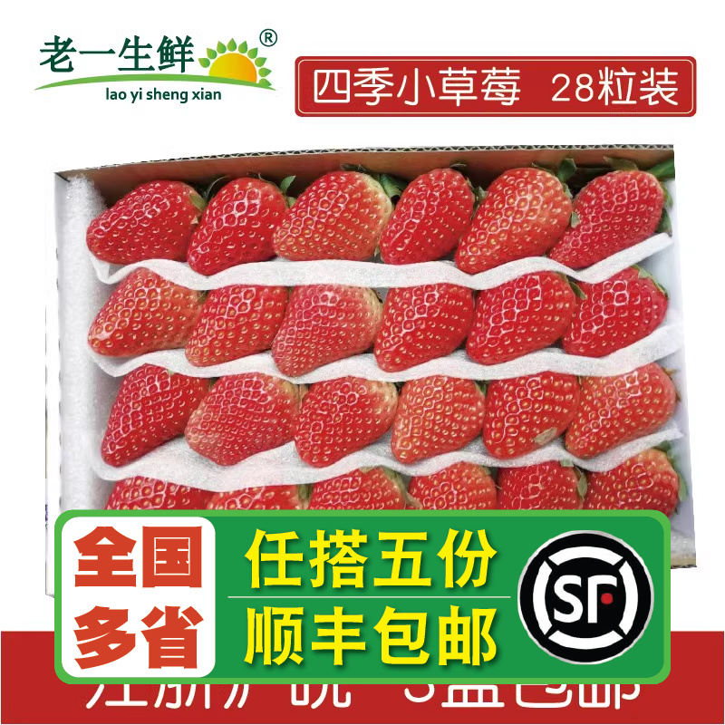 老一生鲜新鲜烘焙小草莓双流奶茶