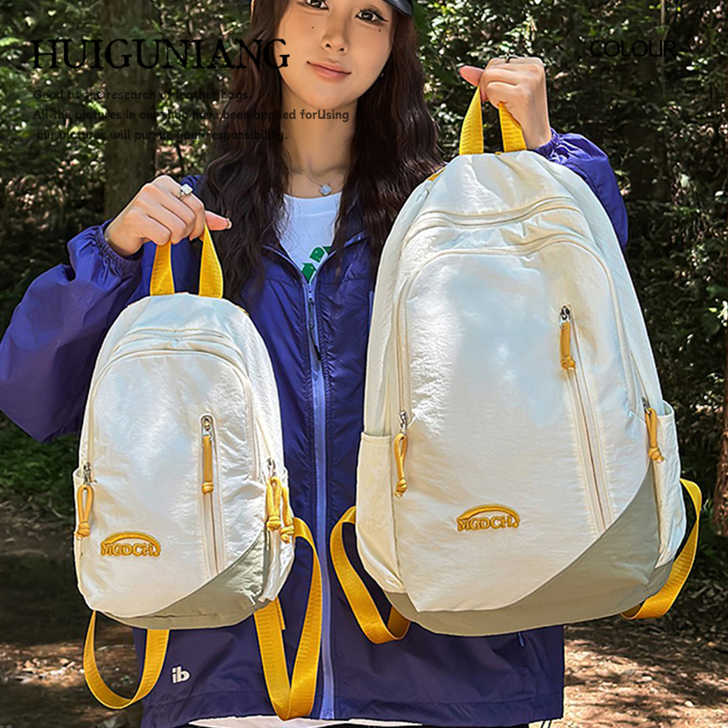 大小码防水轻便外出旅游双肩背包