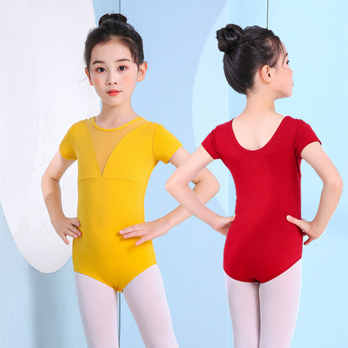 儿童舞蹈服装女童少儿纯棉练功服