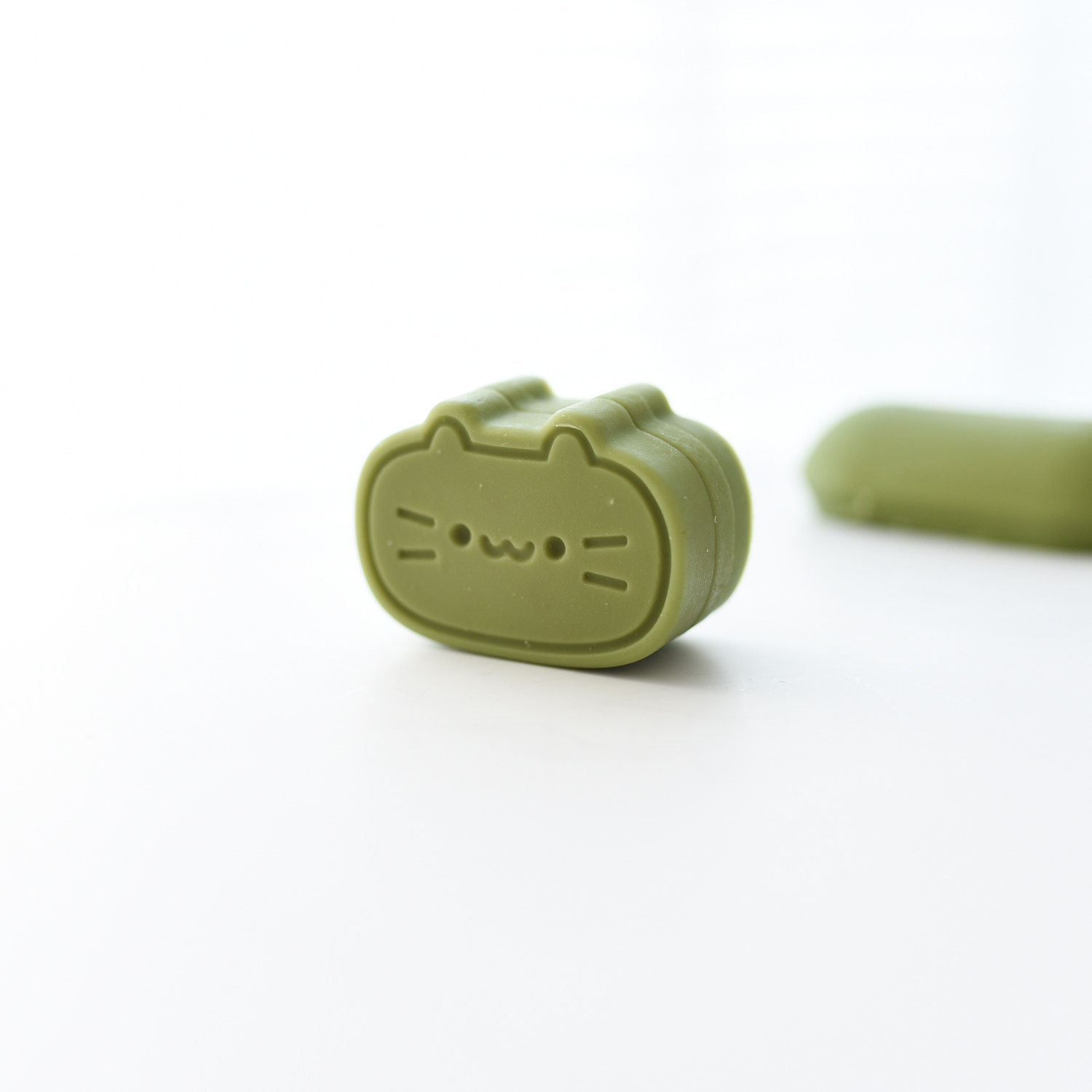 猫猫头无你是一颗青苹果洁面手工皂冷制皂南瓜籽油苹果籽油皂