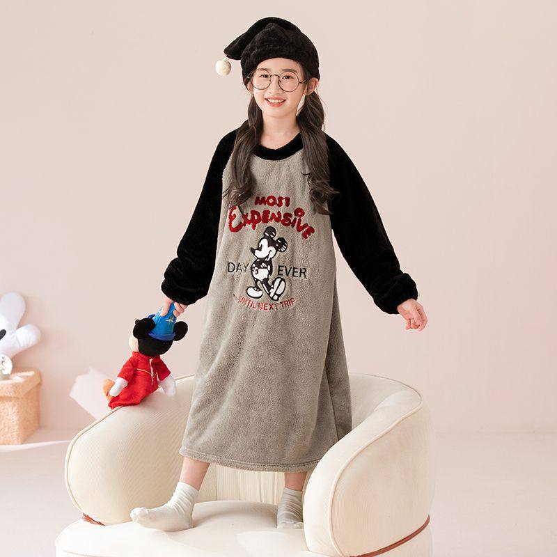 秋冬季法兰绒女童少女亲子儿童睡裙加宽加厚加长款睡衣儿童家居服,童装/婴儿装/亲子装,家居袍/睡袍,淘宝优惠券,粉丝福利购,淘宝优惠卷