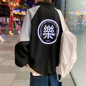 春款休闲潮流情侣潮夹克立领上衣外套XZ201-2 JK669 /P80/控价108图片